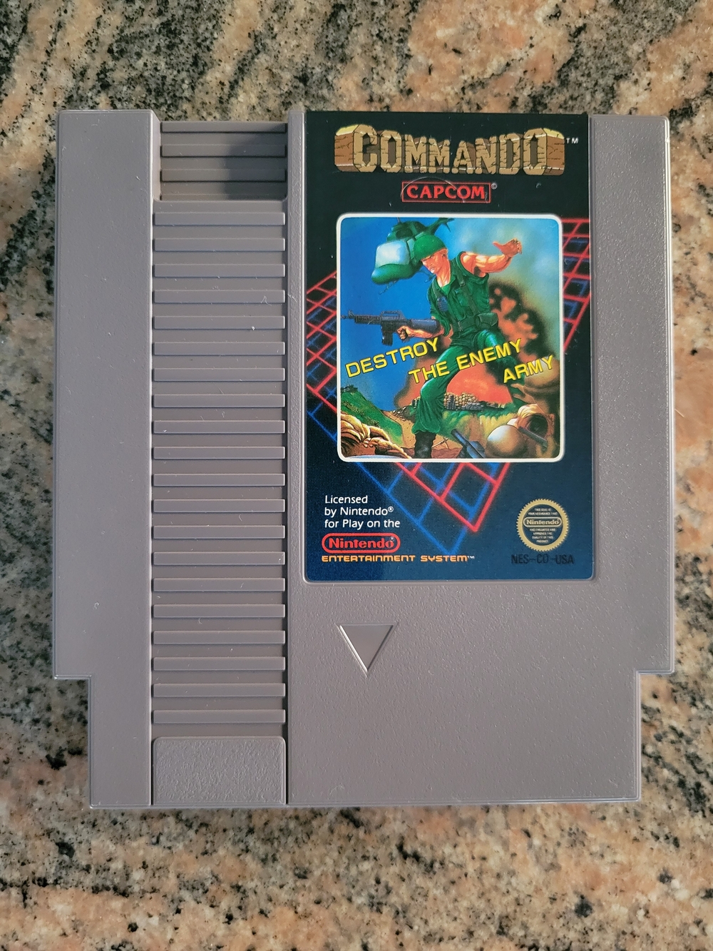 Nintendo (NES): Commando Game with Protective Sheath (Premium 5 Screw Edition).